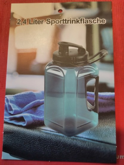 Trinkflasche für Sportler, 2,4 Ltr.