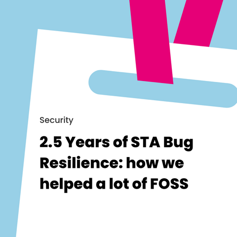 Jan Lehnardt from the Neighbourhoodie team will present “2.5 Years of STA Bug Resilience: how we helped a lot of FOSS” at FOSS Backstage this year. If you’re curious to learn more about what the Sovereign Tech Agency’s support has meant for the open source ecosystem, and what we’ve learned as the official implementation partner on the way, grab your ticket and join us there. 